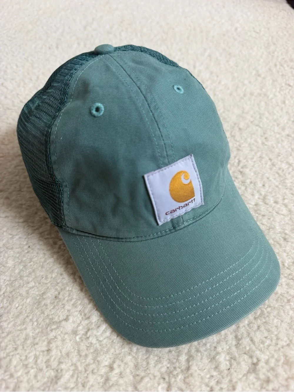 Carhartt Teal Green Mesh Back Cap Hat